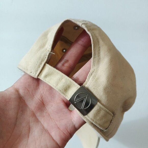 NORTH & ACRUX Embroidered Baseball Cap Hat One Size Men Activewear Gym Tan - Picture 5 of 8